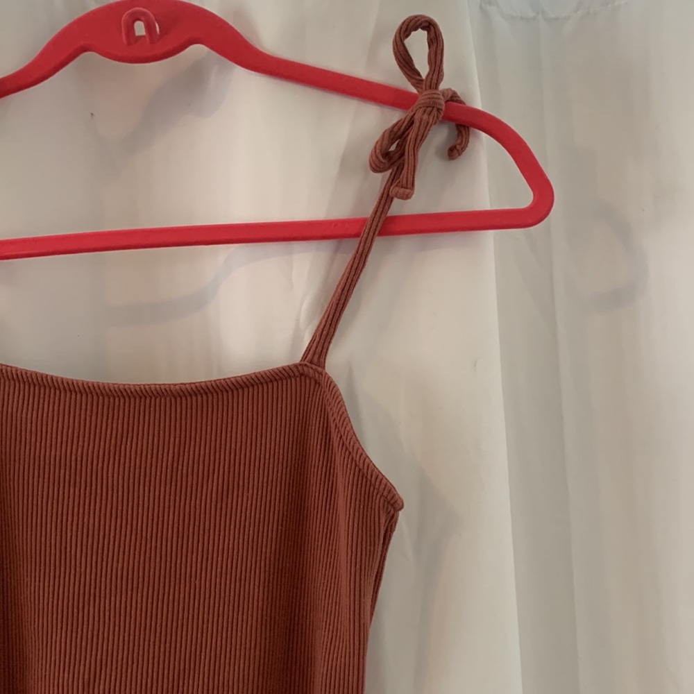 Bodycon Rust Dress - Picture 2 of 3
